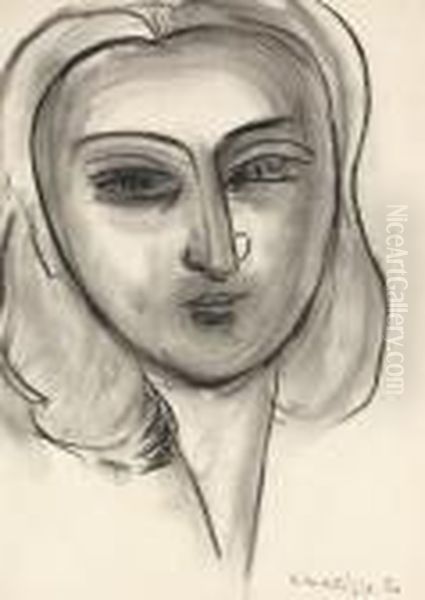 Tete De Femme Oil Painting by Henri Matisse