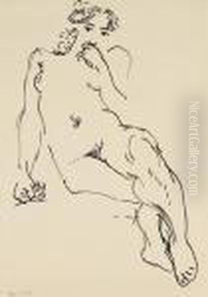 Femme Nue Assise Oil Painting by Henri Matisse