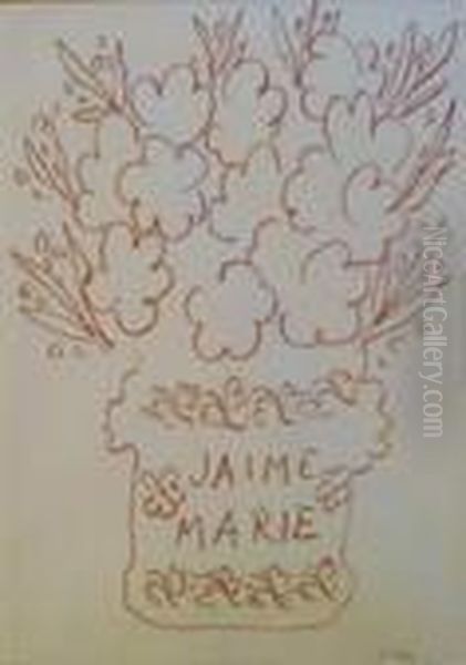 J'aime Marie Oil Painting by Henri Matisse