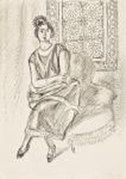 Henriette Au Moucharabieh Oil Painting by Henri Matisse
