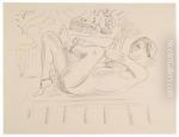 Nu, Odalisque Au Coffret. Oil Painting by Henri Matisse