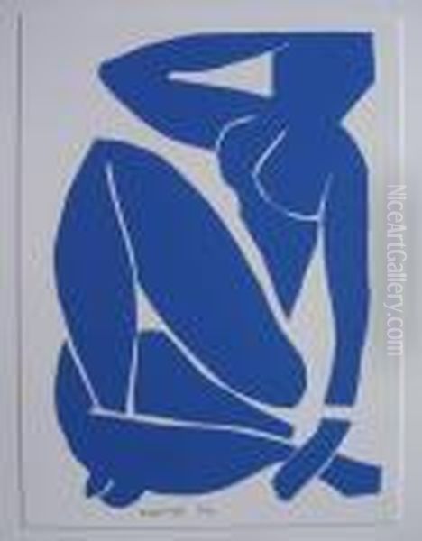 Nu Bleu Oil Painting by Henri Matisse