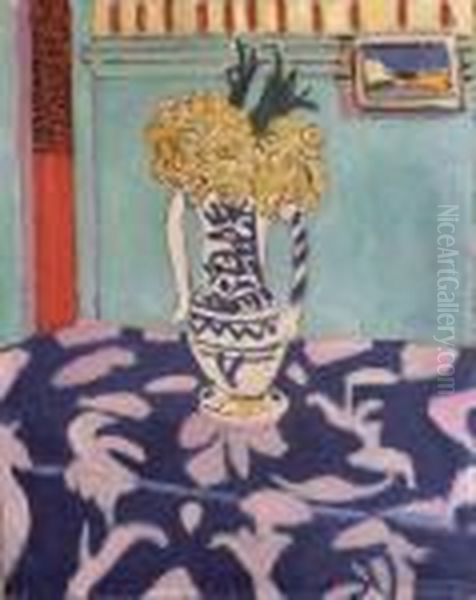 Les Coucous, Tapis Bleu Et Rose Oil Painting by Henri Matisse