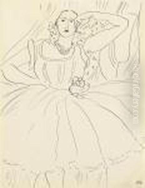 Femme En Robe Du Soir Oil Painting by Henri Matisse