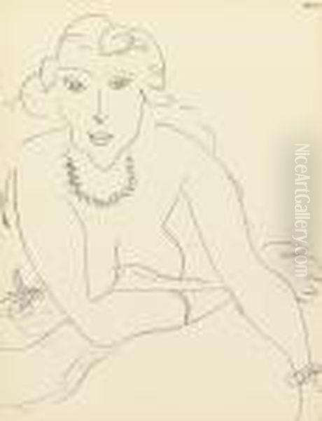 Nu Au Collier Oil Painting by Henri Matisse