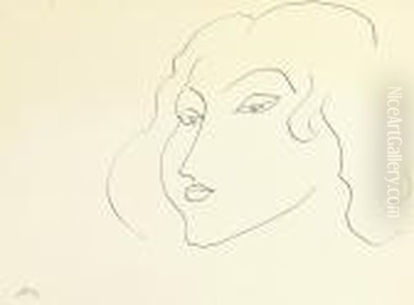 Tete De Femme Oil Painting by Henri Matisse