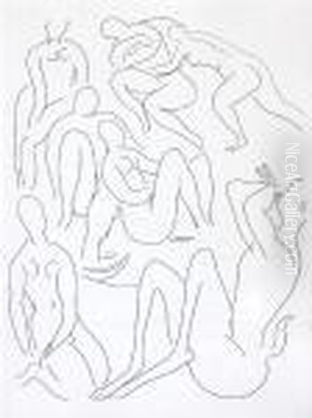 Une Negresse Par Le Demon...; 
Nymphes Etfaunes; Prose Pour Des Esseintes, From Les Poesies 
Stephanemallarme Oil Painting by Henri Matisse
