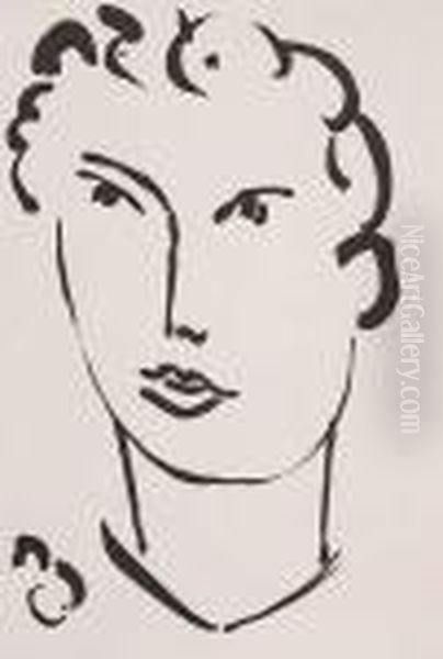 Garcon Aux Cheveux Boucles Oil Painting by Henri Matisse