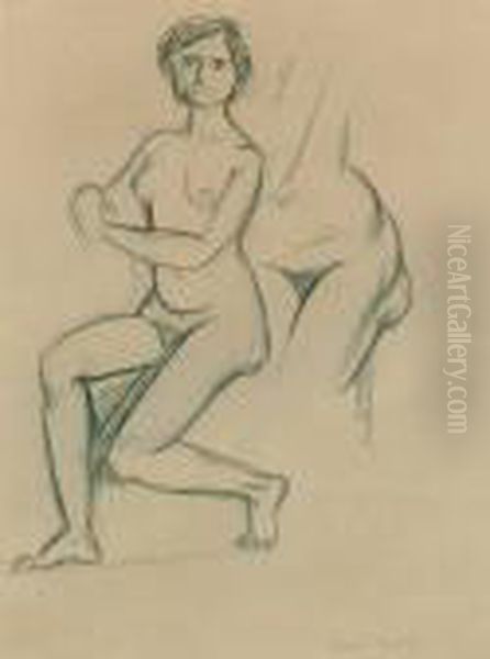 Nu Assis Oil Painting by Henri Matisse