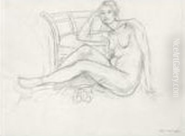 Nu Au Fauteuil Arabe Oil Painting by Henri Matisse