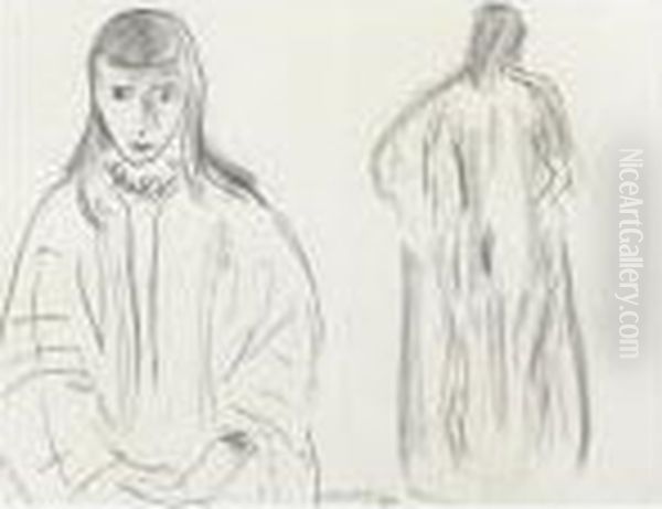 Deux Femmes Oil Painting by Henri Matisse