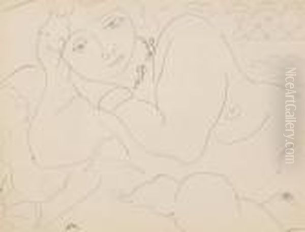 Femme Allongee Oil Painting by Henri Matisse