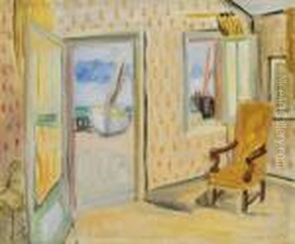 Interieur - Porte Ouverte Oil Painting by Henri Matisse