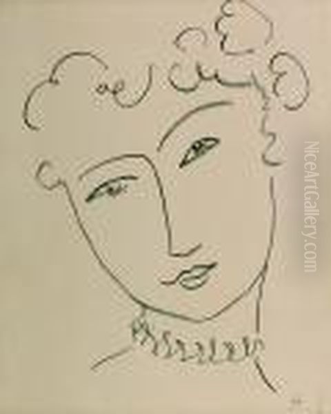 La Pompadour Oil Painting by Henri Matisse
