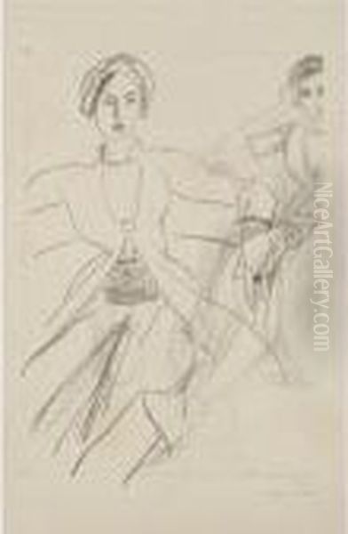 Personnage De Gauche (d. 522) Oil Painting by Henri Matisse