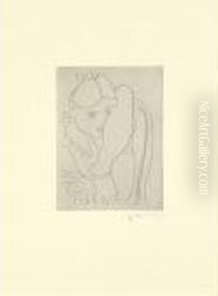 Jeune Fille S'appuyant Sur Le Dossier D'une Chaise (d. 243) Oil Painting by Henri Matisse