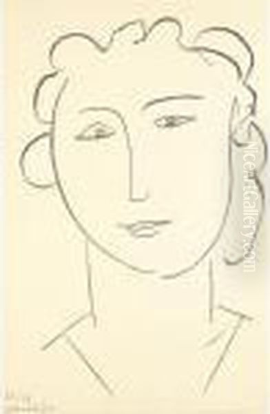 Marguerite V (d. 574) Oil Painting by Henri Matisse