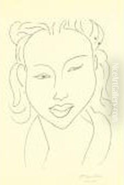 Chinoise Au Visage De Face (d. 623) Oil Painting by Henri Matisse