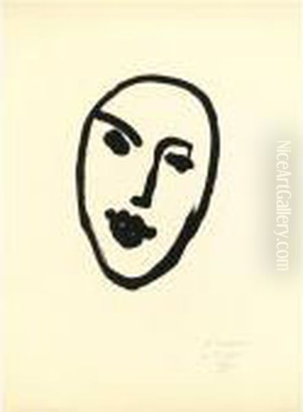 Nadia Enjouee. Masque (d. 799) Oil Painting by Henri Matisse