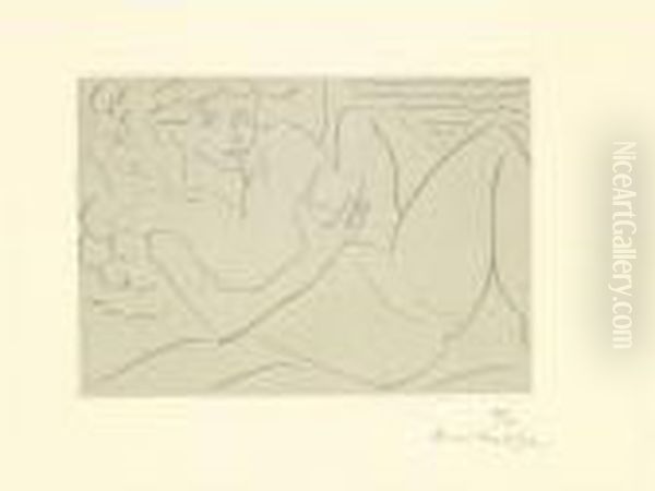 Figure Reposant Sur Un Coussin En Forme De Petales Oil Painting by Henri Matisse