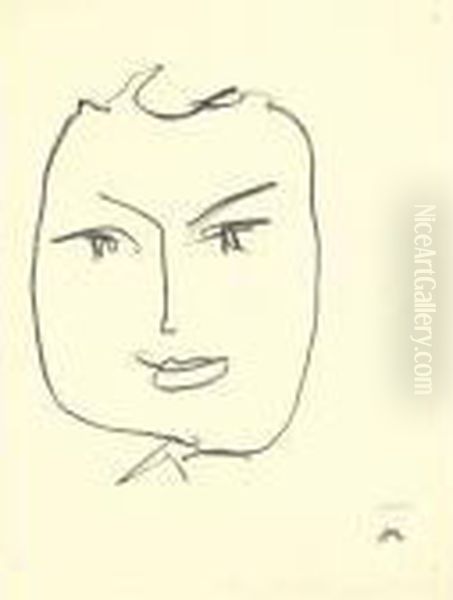 Paul Demarne. Visage Oil Painting by Henri Matisse