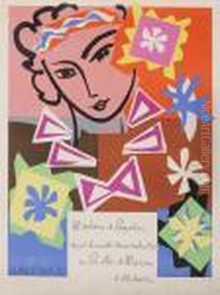 Madame De Pompadour Recoit Le 
Mardi 20 Novembre 1951 Au Pavillon De Marsan A 22 Heures (bal De L'ecole
 Des Arts Decoratifs), 1951 Oil Painting by Henri Matisse