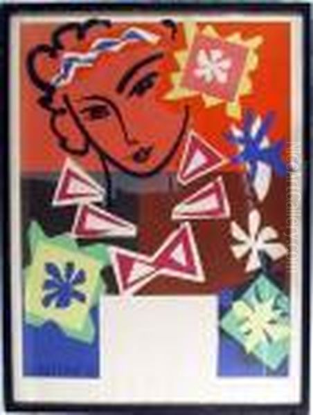 Title: Madame De Pompadour
 Year: 1951 Oil Painting by Henri Matisse