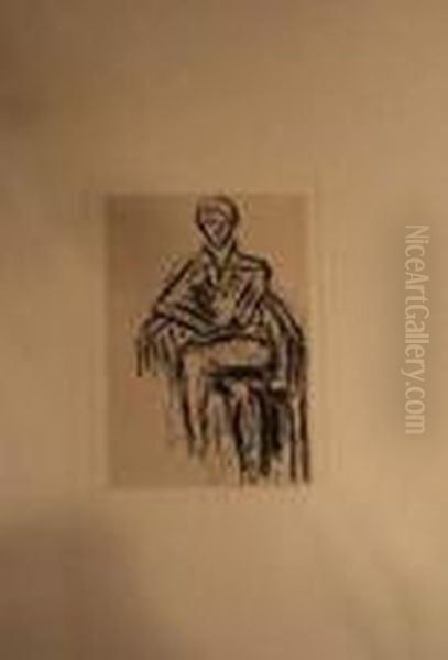 Josette Gris - Figure Dans Un Fauteuil. 1915. Oil Painting by Henri Matisse