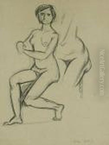 Weiblicher Akt, Sitzend Oil Painting by Henri Matisse