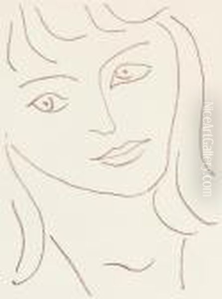 Two Plates, From 
Florilege Des Amours De Ronsard Oil Painting by Henri Matisse