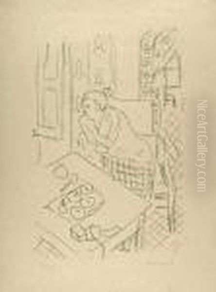 Figure Dans Un Interieur. Oil Painting by Henri Matisse