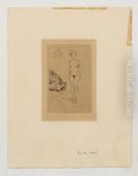 Deux Nus, Deux Tetes D'enfants (duthuit 6) Oil Painting by Henri Matisse