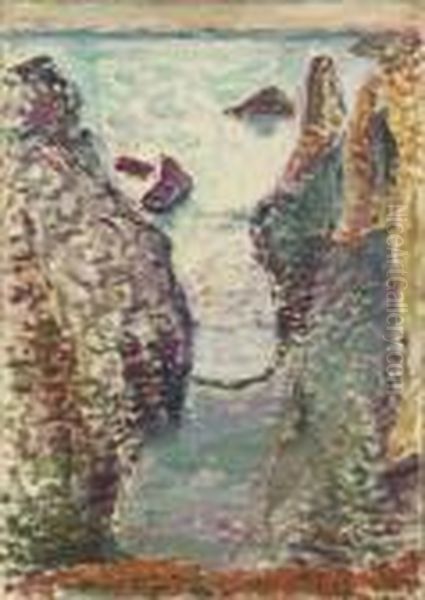 Falaises, Belle-ile Oil Painting by Henri Matisse
