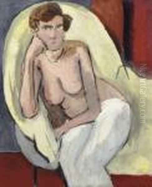 Nu Accoude Oil Painting by Henri Matisse