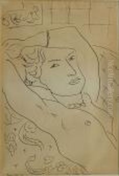 Liggend Naakt.
 Nu Couche Oil Painting by Henri Matisse