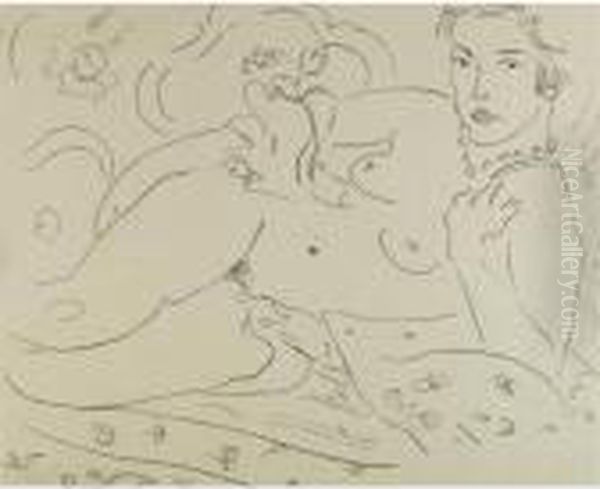 Nu, Main Gauche Pres De L'epaule (duthuit 474) Oil Painting by Henri Matisse