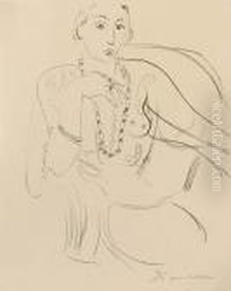 Femme Au Collier Oil Painting by Henri Matisse