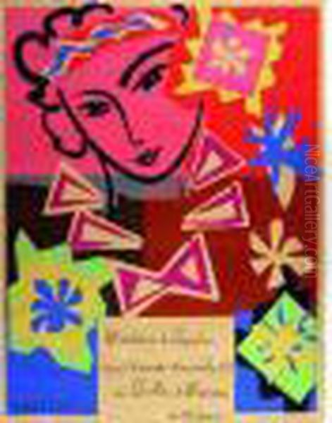 Bal De L'ecole Des Arts 
Decoratifs : Madame De Pompadour Recoit Le Mardi 20 Novembre 1951 Au 
Pavillon De Marsan A 22 Heures. Oil Painting by Henri Matisse