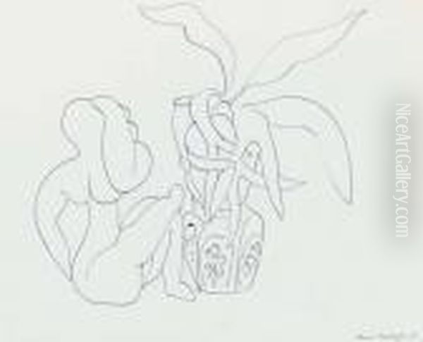 Petite Sculpture Et Plante Oil Painting by Henri Matisse