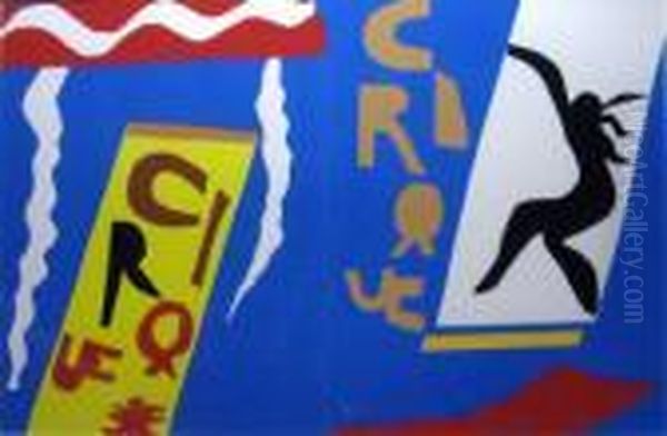'cirque' Lithograph, Published 
By Editions Authese, Paris, Part Of The 'jazz' Portfolio, 24cm X 56cm, 
Framed Oil Painting by Henri Matisse