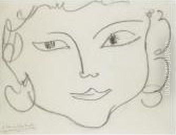 Portrait D'alicia Penalba Oil Painting by Henri Matisse