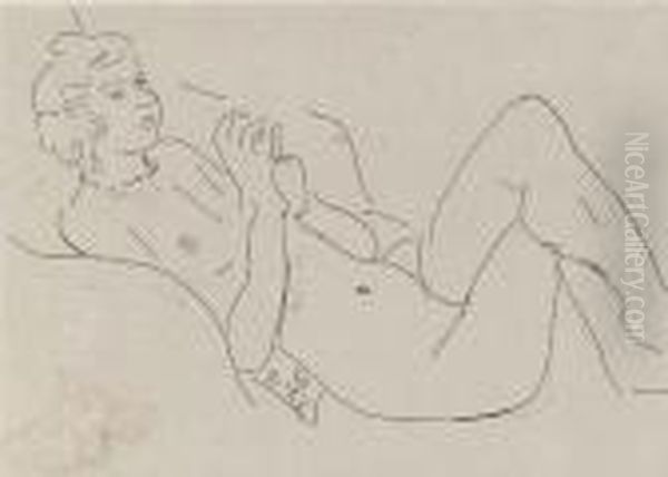 Les Jambes Repliees Oil Painting by Henri Matisse