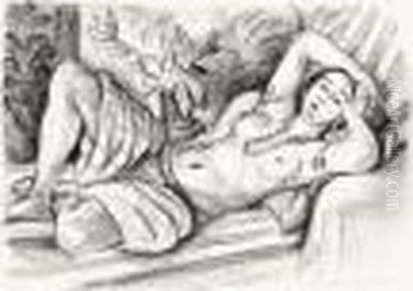 Odalisque Au Magnolia Oil Painting by Henri Matisse