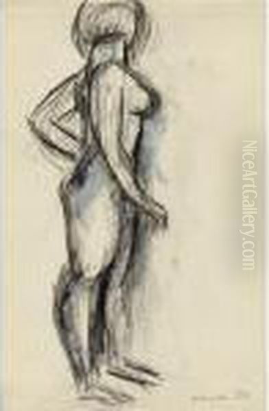Untitled (nu Debout) Oil Painting by Henri Matisse
