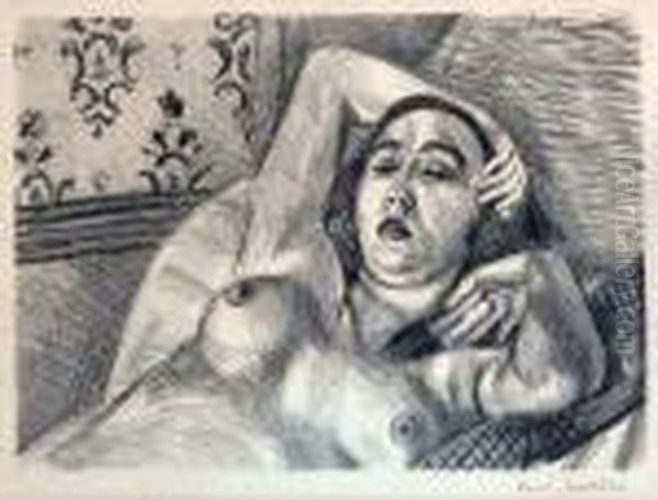 Le Repos Du Modele (duthuit 416) Oil Painting by Henri Matisse