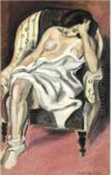 Nu Au Fauteuil Oil Painting by Henri Matisse