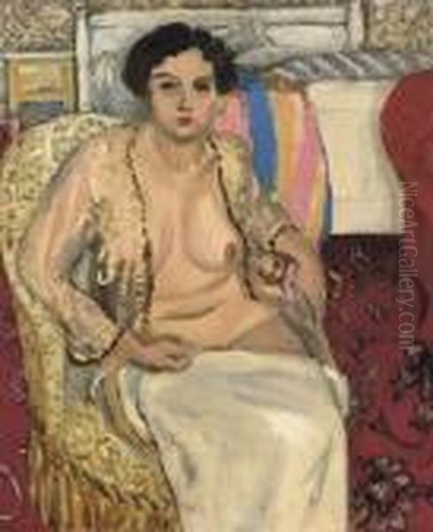 Femme En Neglige, Kimono Oil Painting by Henri Matisse