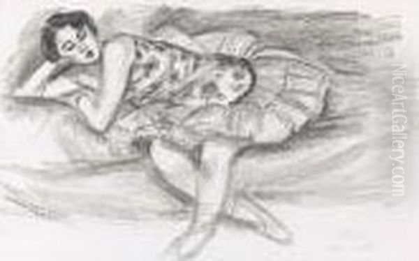 Danseuse Au Divan Pliee En Deux (d. 489) Oil Painting by Henri Matisse