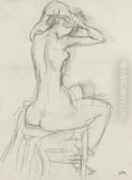 Jeune Fille Se Coiffant Oil Painting by Henri Matisse