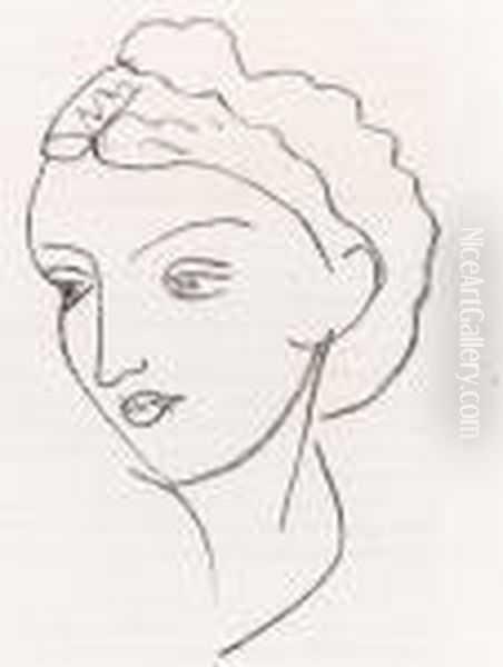 Andre Rouveyre, Repli, Paris, Editions Du Belier, 1947 (d. Books 20) Oil Painting by Henri Matisse